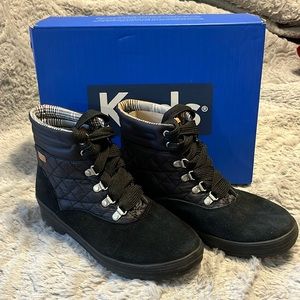 Keds Black suede/nylon Camp Boot size 8 Worn Once